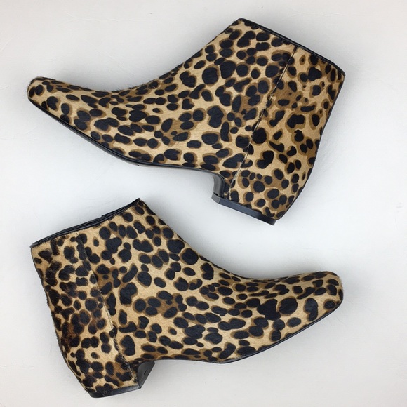 nine west leopard ankle boots